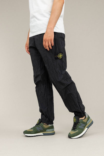 STONE ISLAND NYLON PANTS black