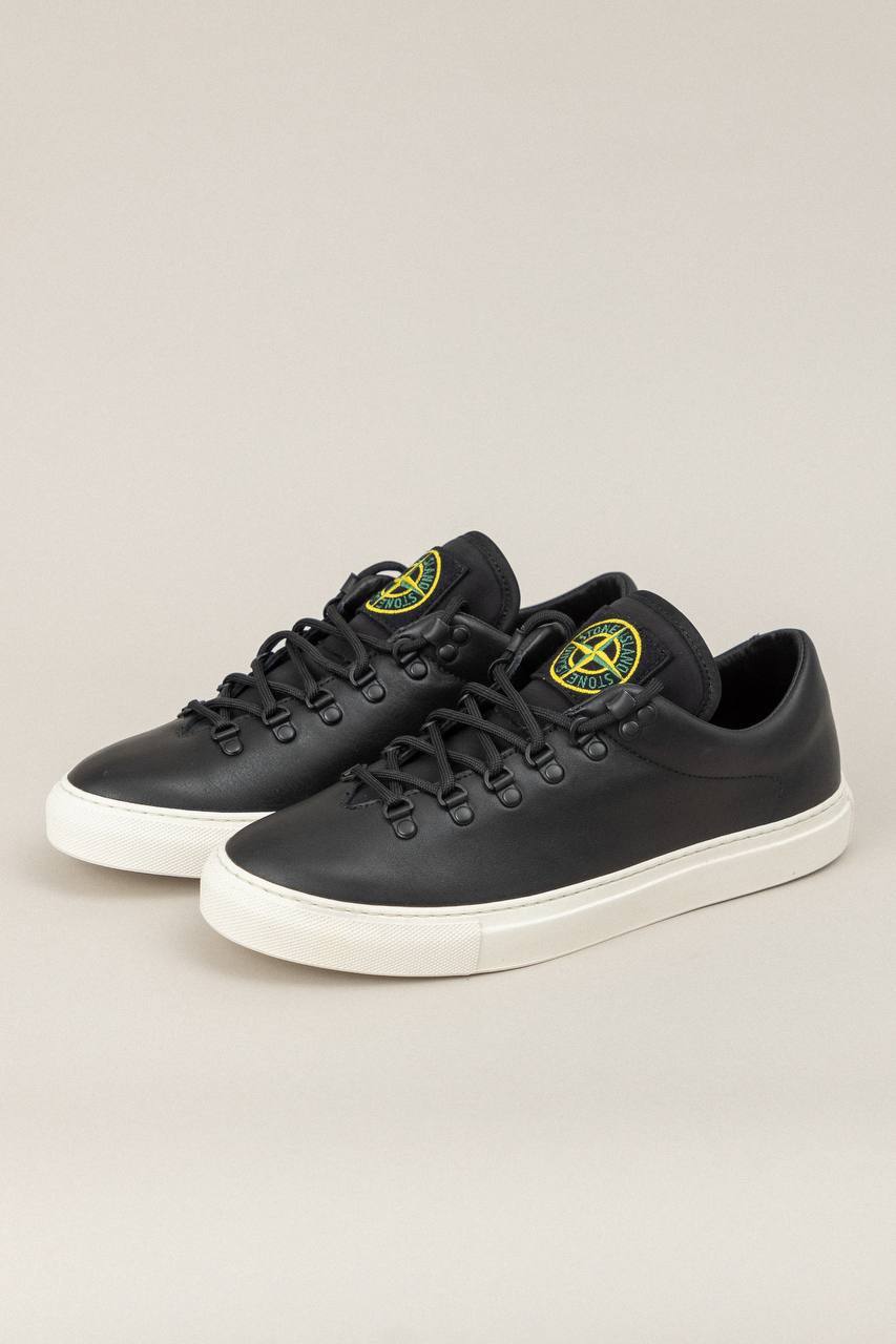 STONE ISLAND GARMENT DYED SNEAKER BLACK