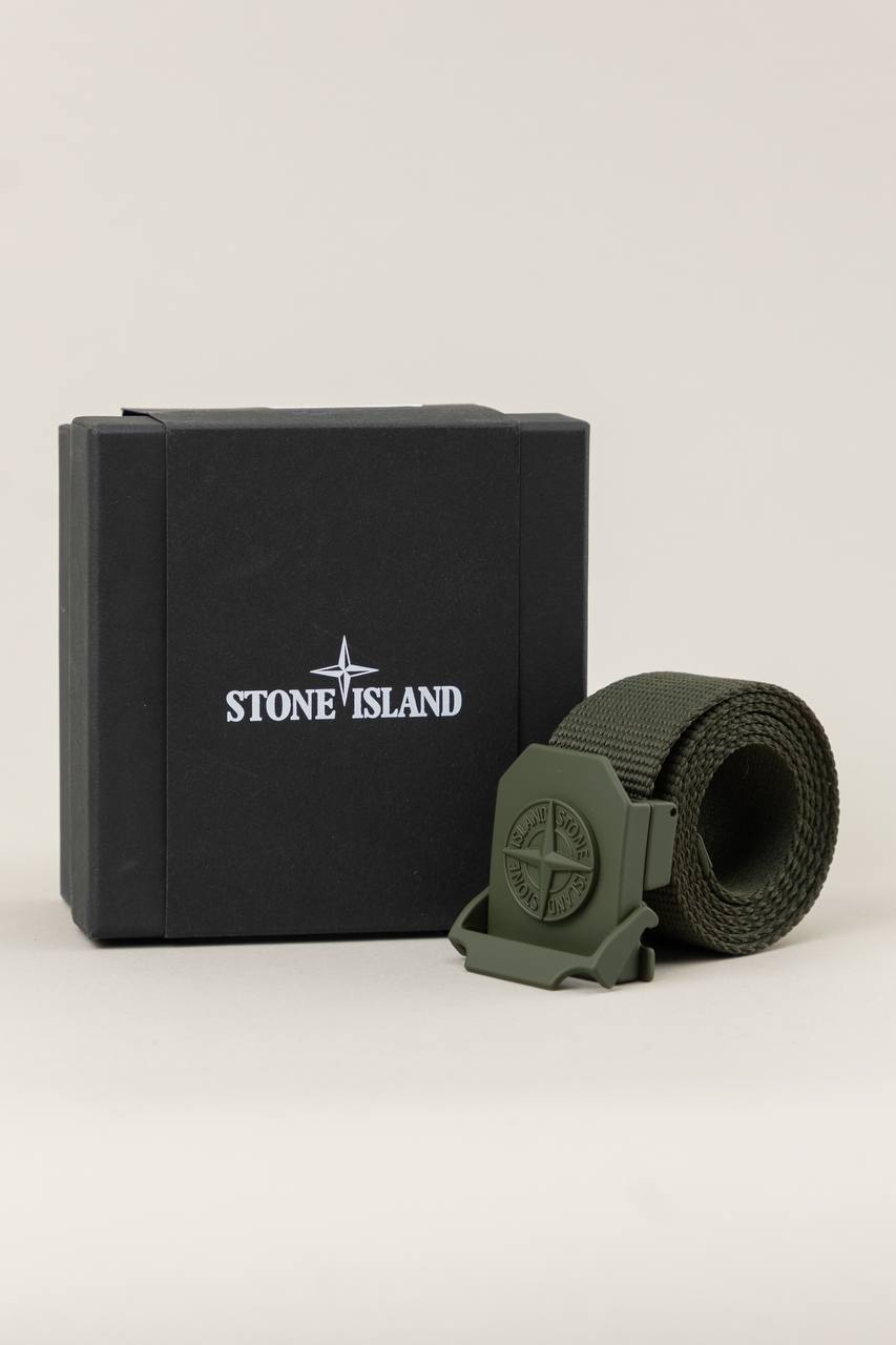 STONE ISLAND LOGO BELT