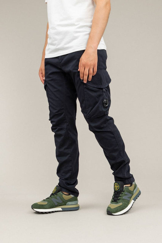 C. P. COMPANY COTTON CARGO PANTS dark blue