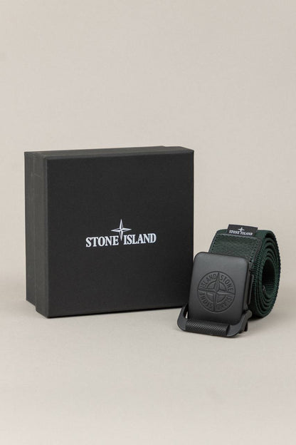 STONE ISLAND LOGO BELT