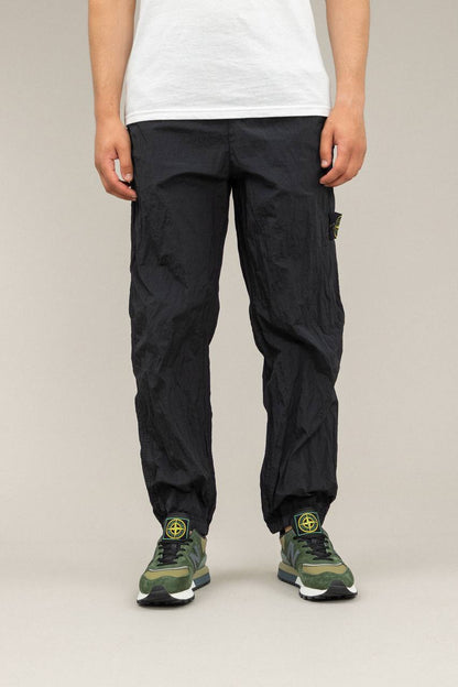 STONE ISLAND NYLON PANTS black