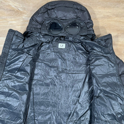 C.P. Company D.D. Shell Goggle Down Jacket in Black