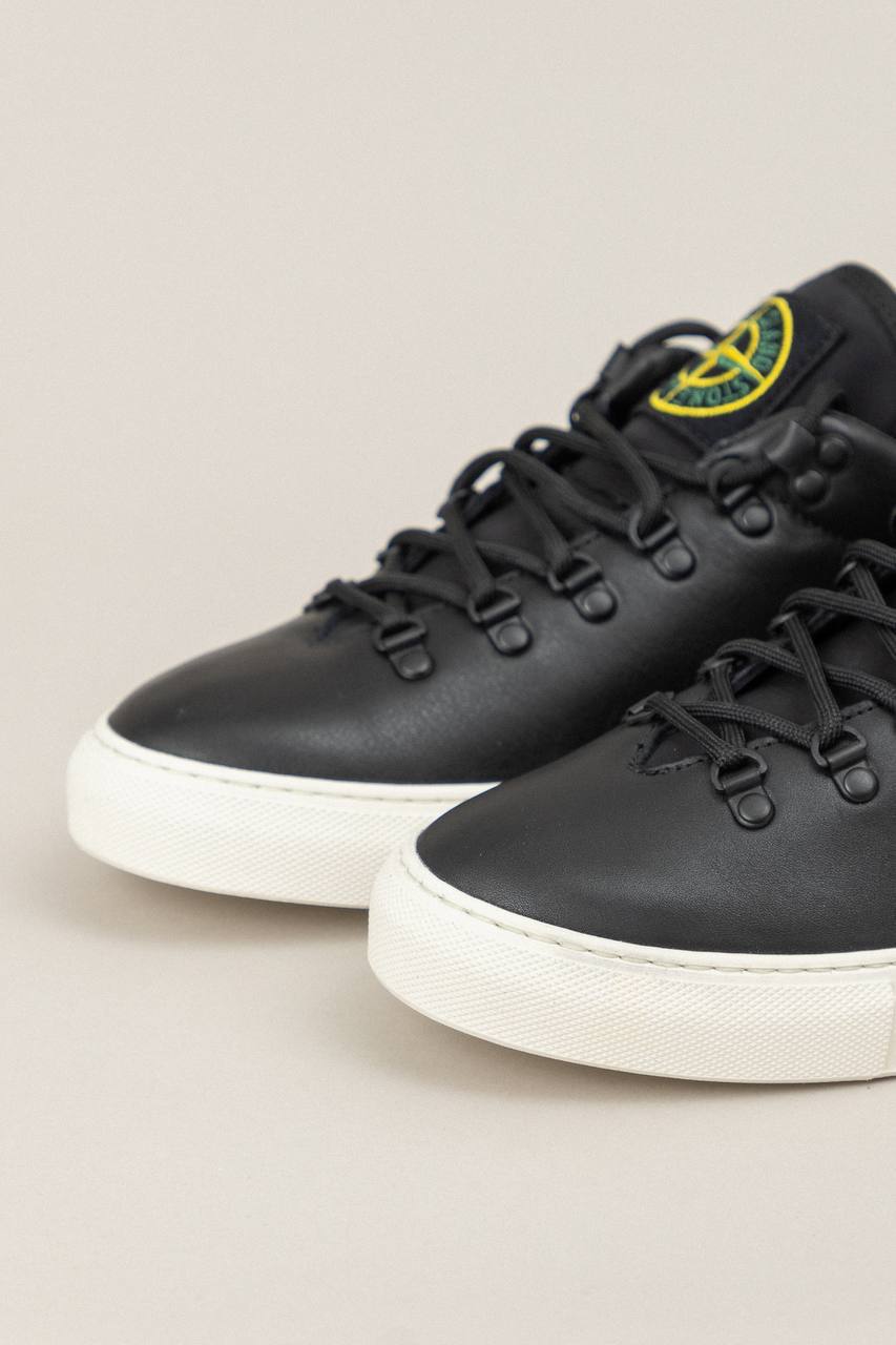 STONE ISLAND GARMENT DYED SNEAKER BLACK