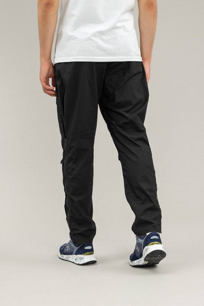 STONE ISLAND REGULAR FIT LOGO PATCH PANTS black