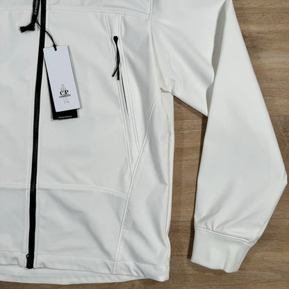 C.P. Company Soft Shell Goggle Jacket in White