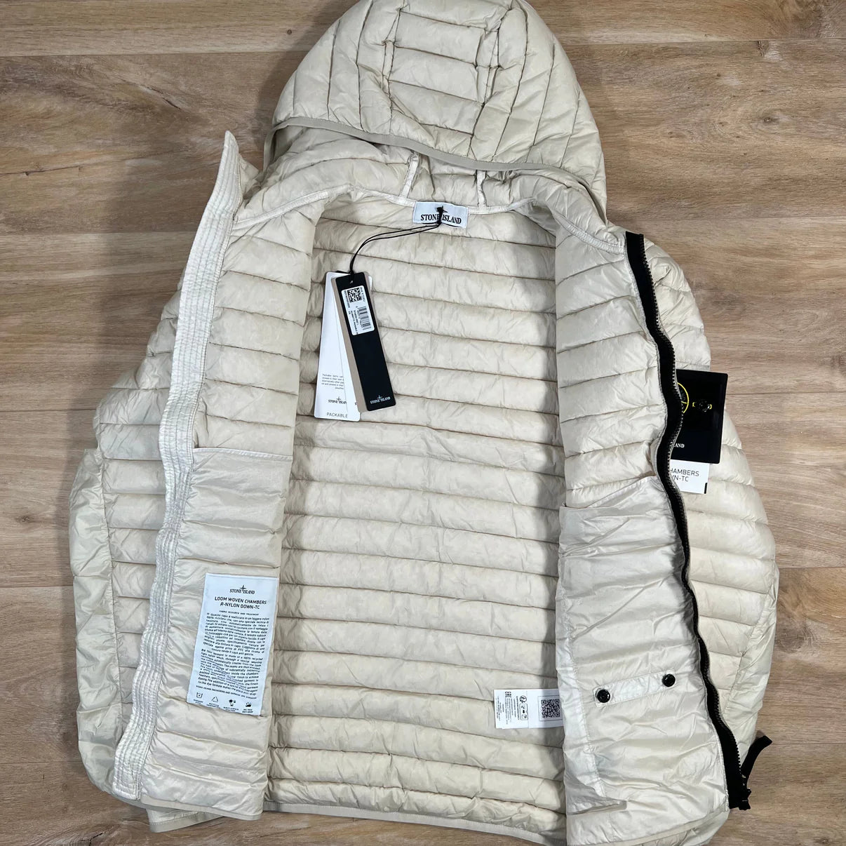 Stone Island Nylon Down-TC Jacket in Stucco