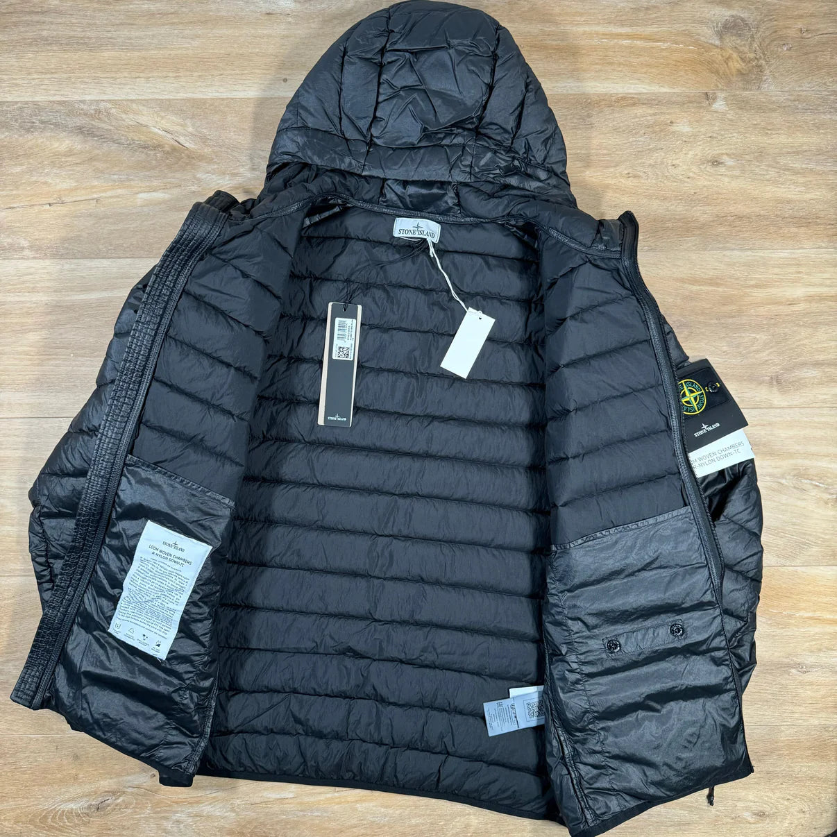 Stone Island Nylon Down-TC Jacket in Black