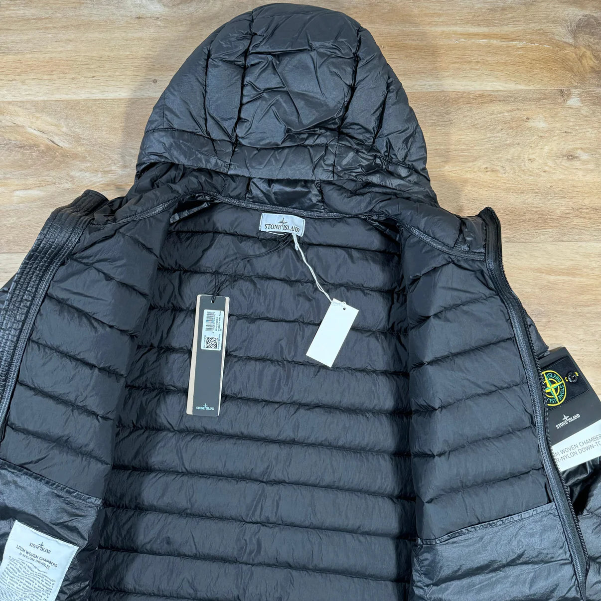 Stone Island Nylon Down-TC Jacket in Black