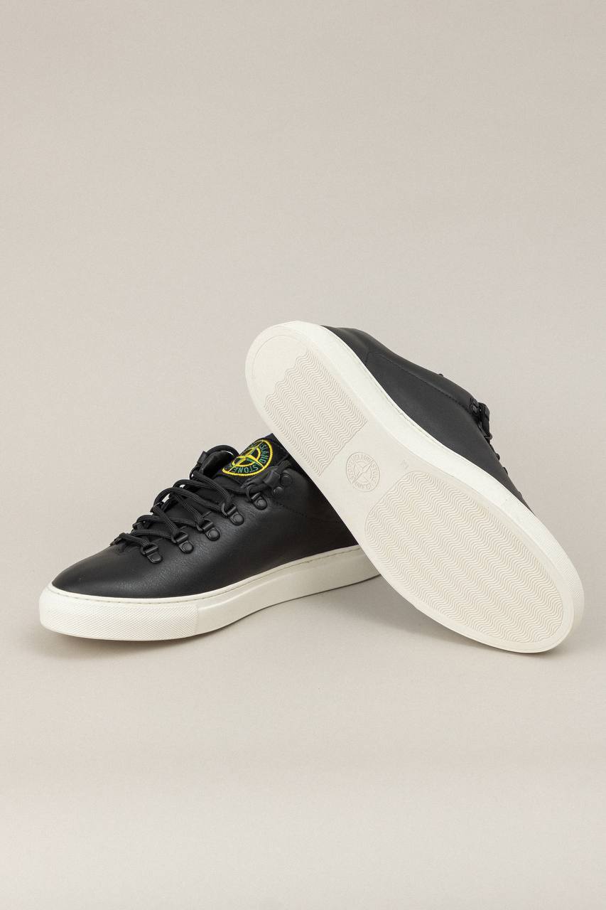 STONE ISLAND GARMENT DYED SNEAKER BLACK