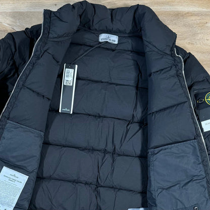 Stone Island Quilted Down-TC Jacket in Black