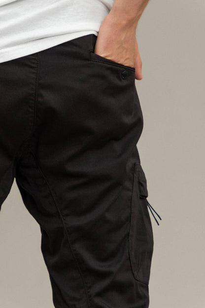 C. P. COMPANY COTTON CARGO PANTS black