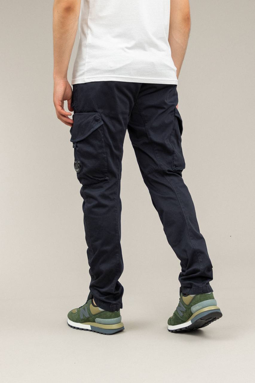 C. P. COMPANY COTTON CARGO PANTS dark blue