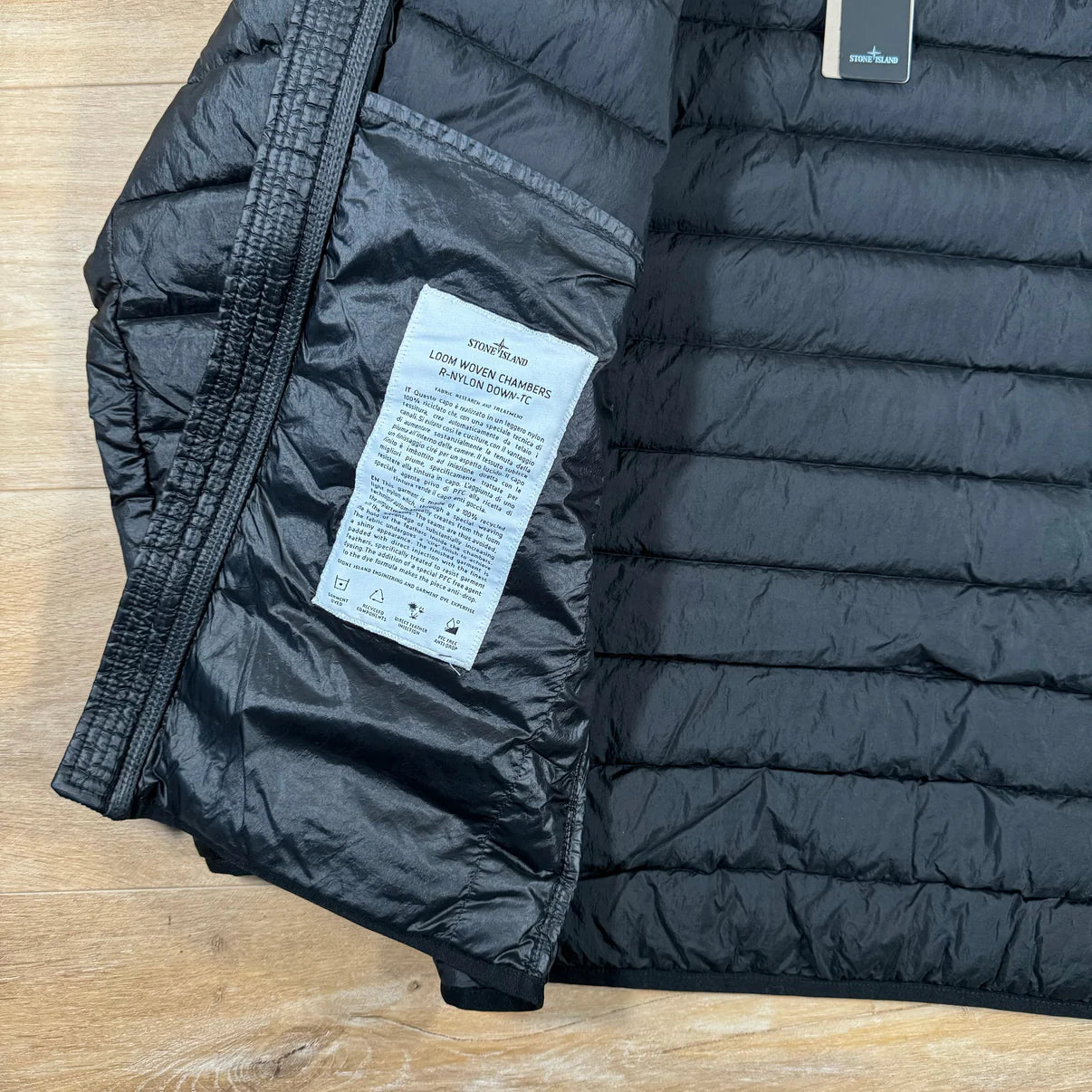 Stone Island Nylon Down-TC Jacket in Black