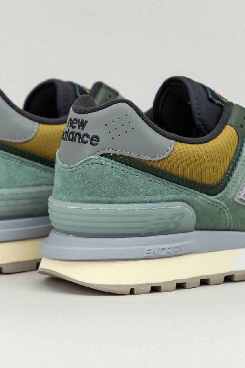 STONE ISLAND x NEW BALANCE 574 LEGACY LIGHT GREEN SNEAKERS